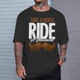 Save A Horse Ride A Mustache Statment Headband Facial Hair T-Shirt Geschenke für Ihn