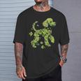 Shamrock Poodle Dog St Patrick's Day T-Shirt Gifts for Him