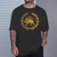 Shir O Khorshid Lion Et Soleil Symbole De La Persie T-Shirt Cadeaux pour lui