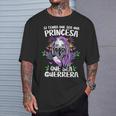Si Tengo Que Ser Una Princesa Que Sea Guerrera 8 Marzo Cuello Camiseta unisex Regalos para él