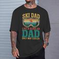 Ski Dad Like A Regular Dad Only Way Cooler Skiing T-Shirt Geschenke für Ihn