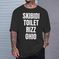 Skibidi Toilette Rizz Ohio T-Shirt Geschenke für Ihn