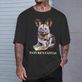 SM's Wild For Africa Apparel Painted Dog Arty African Wild Dog Painting T-Shirt Gifts for Him