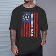 Soccer Dad Usa Flag All American Fathers T-Shirt Gifts for Him