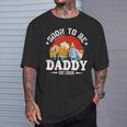 Soon To Be Daddy 2025 Retro Pregnancy Announcement Dad T-Shirt Geschenke für Ihn