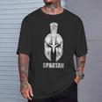 Spartan Casco Spartaner Gym Motivation Fitness Refranes Camiseta unisex Regalos para él