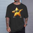Star Dabbing Yellow Star Dabben With Star Motif T-Shirt Geschenke für Ihn