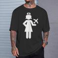 Stewardess Aeroplane T-Shirt Geschenke für Ihn
