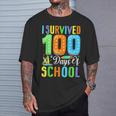 I Survived 100Th Days Of School 100 Days Of School Teacher T-Shirt Gifts for Him
