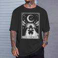 Tarot Card Vintage Crescent Moon Silkie Chicken Farm Animal Tank Top T-Shirt Gifts for Him