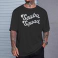 Team SCUBA SQUAD Diving Ocean Dive School Instructor Crew T-Shirt Gifts for Him