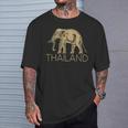 THAILAND ELEPHANT SYMBOL SIAM FLAG THAI EMBLEM T-Shirt Gifts for Him