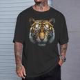 Tigre Animal Arte Diseño Tigre Camiseta unisex Regalos para él