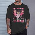 Tiny Humans Stole My Heart Nicu Nurse Happy Valentine's Day T-Shirt Gifts for Him