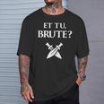 Historia De La Antigua Roma Bruta Julio César Camiseta unisex Regalos para él
