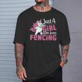 Traje De Esgrima Para Just A Girl Who Loves Fencing Camiseta unisex Regalos para él
