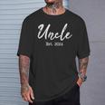 Uncle To Be 2024 Uncle Est 2024 For Uncle T-Shirt Geschenke für Ihn