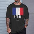 Ville De Redon France Fr Drapeau Français T-Shirt Cadeaux pour lui