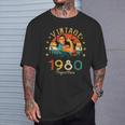 Vintage 1980 45 Años Cumpleaños Regalo Original 1980 Camiseta unisex Regalos para él