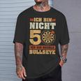 Vintage 50Th Birthday Dart Saying Double Bullseye T-Shirt Geschenke für Ihn