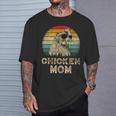 Vintage Chicken Mom Chicken Lovers Mommy Mother's Day T-Shirt Gifts for Him
