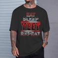 Vintage Jey First Name Saying Eat Sleep Yeet Repeat Apparel T-Shirt Gifts for Him