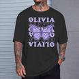 Vintage Olivia First Name I Love Olivia Girl Groovy 80'S T-Shirt Gifts for Him