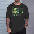 Western Howdy Cowboy St Patty's Lucky Irish St Patrick's Day T-Shirt Gifts for Him