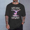Why Walk When You Can Cartwheel Gymnast Girls Gymnastics T-Shirt Gifts for Him