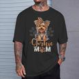 Yorkie Mom Yorkshire Leopard Dog Lovers Día De La Madre Camiseta unisex Regalos para él