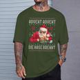 Advent Advent The Nose Burns X Xmas Christmas Santa T-Shirt Geschenke für Ihn