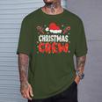 Christmas Crew Family Group Matching Christmas Pajama Party T-Shirt Gifts for Him