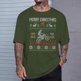 Christmas Jumper Motocross Dirt Bike Racing Christmas Sports Ugly T-Shirt Geschenke für Ihn