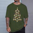 Christmas Tree Christmas Beer Glass Tree Men T-Shirt Geschenke für Ihn