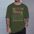 Es Eskaliert Eh Ugly Christmas Sweater Reindeer Christmas T-Shirt Geschenke für Ihn