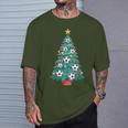 Football Christmas Tree Outfit For The Holidays T-Shirt Geschenke für Ihn