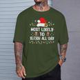 Most Likely To Sleigh All Day Christmas Family Matching T-Shirt Gifts for Him