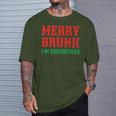 Merry Drunk I'm Christmas Santa Reindeer Graphic T-Shirt Geschenke für Ihn