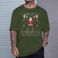 No Lift No Ugly Christmas Jumper Gym Santa T-Shirt Geschenke für Ihn