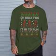 Oh What Fun It Is To Run Christmas Jumper T-Shirt Geschenke für Ihn