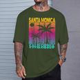 Palmiers Santa Monica California T-Shirt Cadeaux pour lui