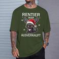 Reindeer Was Out Sold Cats Christmas T-Shirt Geschenke für Ihn