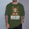 Reindeer War Sold Out Christmas Sloth Christmas Time T-Shirt Geschenke für Ihn