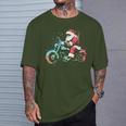 Santa Claus Motorcycle Vintage Christmas Biker Lover T-Shirt Gifts for Him