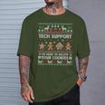 Tech-Support I'm Here To Delete Your Cookies Christmas T-Shirt Geschenke für Ihn