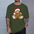 With Teddy Bear And Santa Hat Teddy Bear Christmas T-Shirt Geschenke für Ihn