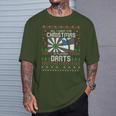 All I Want For Christmas Is Playing Darts Ugly Xmas Sweater T-Shirt Geschenke für Ihn