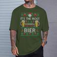 Most Wonderful Time For A Beer Ugly Christmas Sweater T-Shirt Geschenke für Ihn