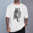 Amantes Del Caballointage Equitación Amantes Camiseta unisex Regalos para él