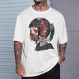 Anime Manga Gráfico Ojos Rojos Arte Anime Camiseta unisex Regalos para él